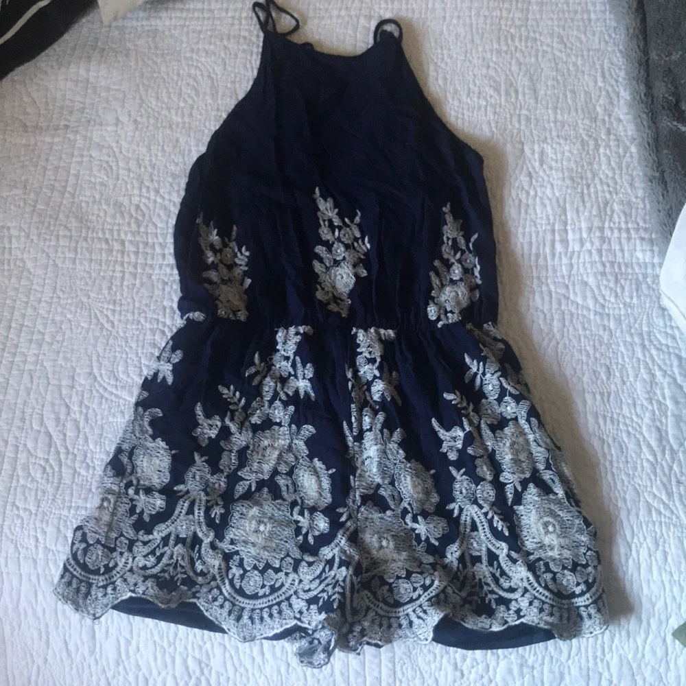 Embroidered Romper